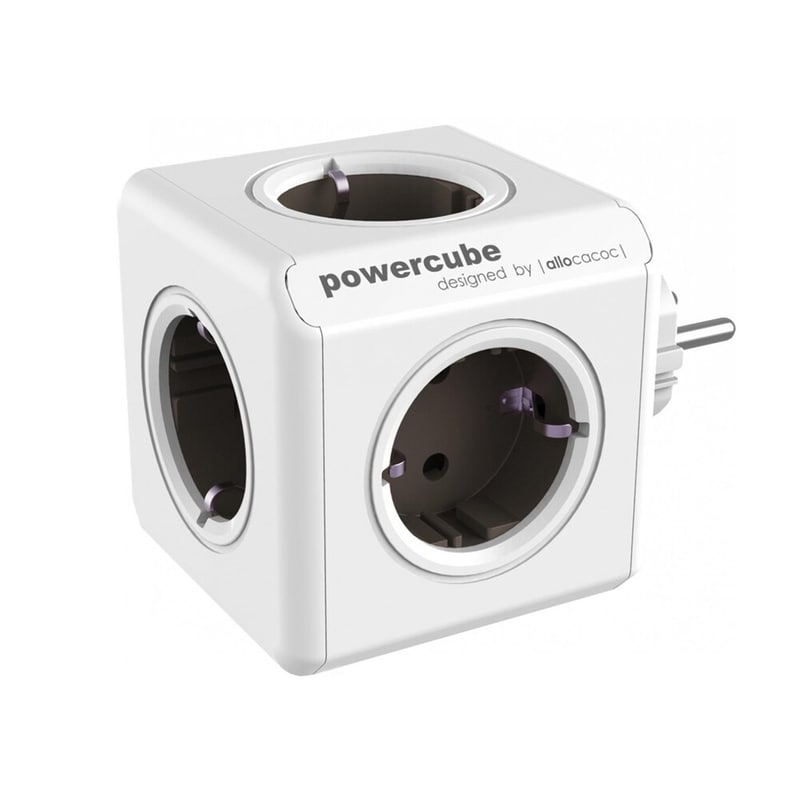 Ταφ Allocacoc Powercube Original 5 Θέσεων - Λευκό/Γκρι