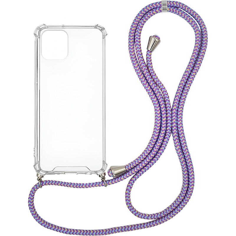 Θήκη Apple iPhone 12 Mini - Sonique Armor Clear - Rainbow Λιλά