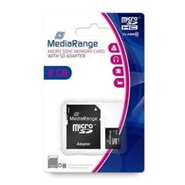MediaRange microSDHC 8GB Class 10 High Speed με αντάπτορα
