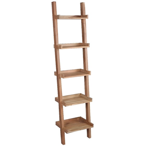 Βιβλιοθήκη Woodwell Ladder EA7019 από Μασίφ Ξύλο Ακακίας 45x190 cm - Καφέ image 0