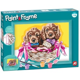 As Company Paint & Frame Adorable Puppies