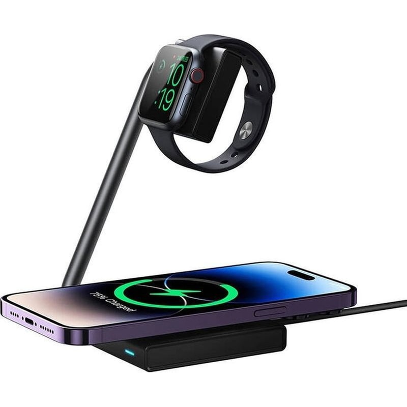 JOYROOM Ασύρματος Φορτιστής Joyroom Jr-Wqn05 15W 2-in-1 Magnetic - Μαύρο