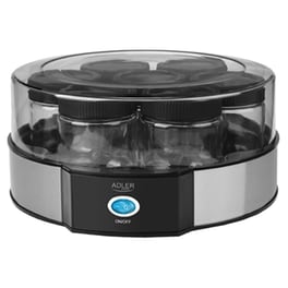 Παρασκευαστής Γιαουρτιού ADLER AD 4476 20 W 1.4 L Ασημί