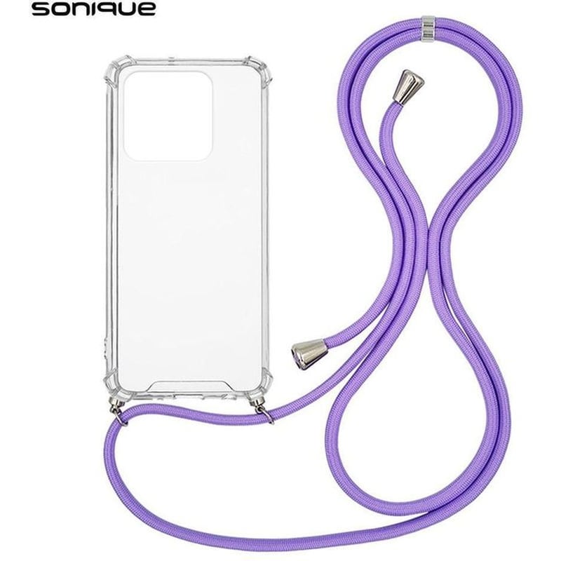Θήκη Xiaomi Xiaomi 11T Pro - Sonique Armor Clear Με Κορδόνι - Πορτοκαλί