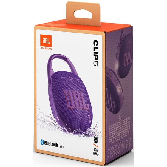 JBL Clip 5 Φορητό Ηχείο 7W - Μωβ image 6