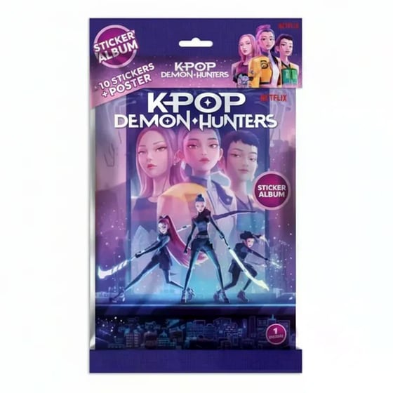 Album & 10 Αυτοκόλλητα K-Pop Demon Hunters Starter Pack image 0
