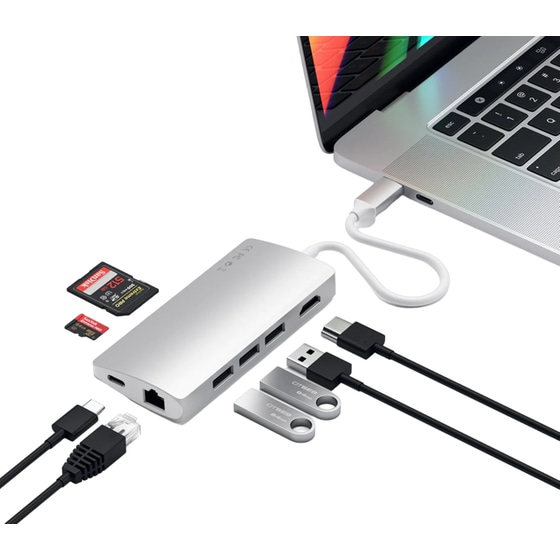 Docking Station Satechi ST-TCMA2S 8-Port USB 3.0 συμβατό με USB-C image 5