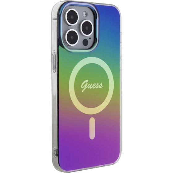 Θήκη Apple iPhone 15 Pro Max - Guess Iridescent Magsafe Case - Rainbow Black image 2