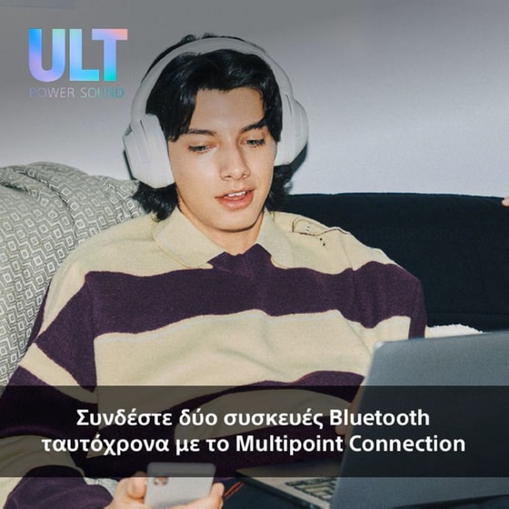 Sony ULT WEAR Ασύρματα Ακουστικά Κεφαλής Μαύρα BT ULT POWER SOUND & Noise Cancelling image 7