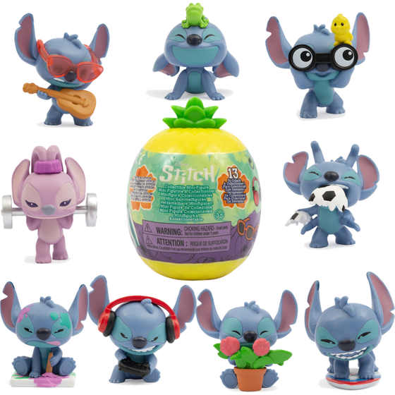 Mini Φιγούρες Disney Stitch Ανανάς 1 Τμχ - Τυχαία Επιλογή Σχεδίου image 0