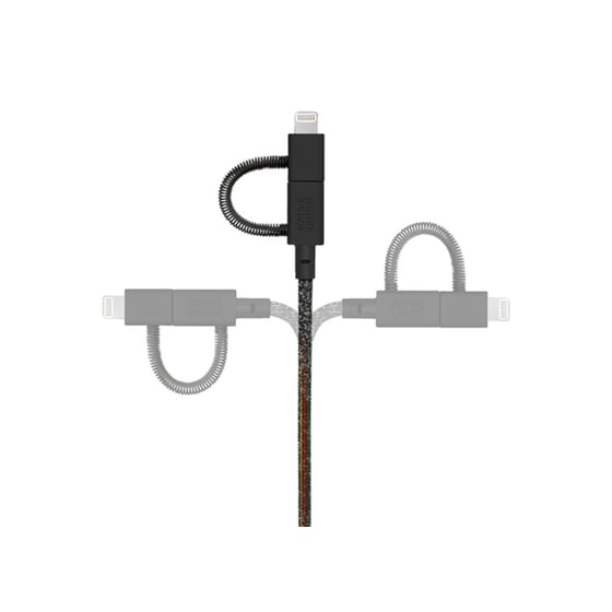Σετ Καλωδίων Native Union 3in1 Usb to Lightning,Usb-C,Micro-Usb 2m - Black image 2