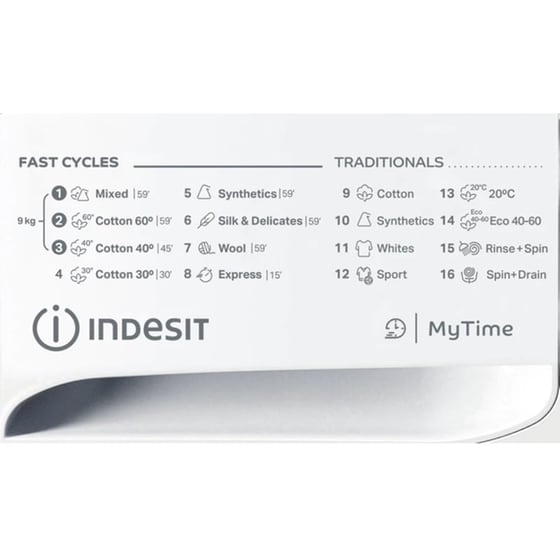 INDESIT MTWA 81484 W EU 8 kg 1.400 Στροφές Λευκό Πλυντήριο Ρούχων image 6