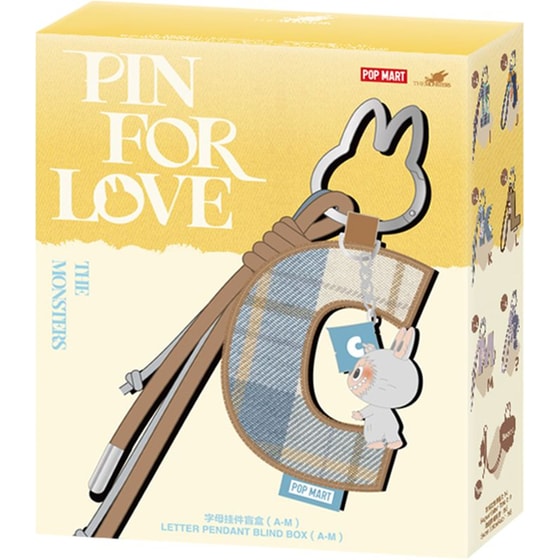 Μπρελόκ Pop Mart The Monsters Pin For Love Series Letter Blind Box (A-M) image 0