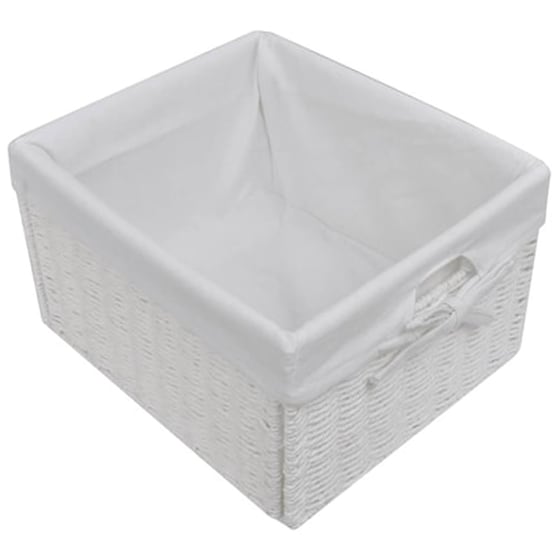 Vidaxl Συρταριέρα Με Καλάθια Λευκή image 5