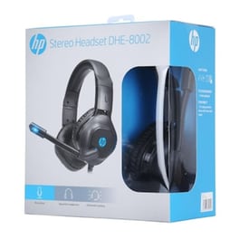 HP DHE-8002 Gaming Ενσύρματα Ακουστικά 3.5mm - Μαύρα/Μπλε