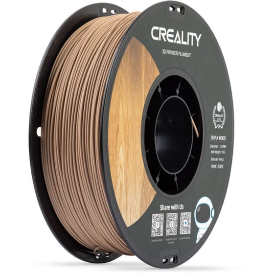 Creality CR-Wood 1.75mm White Pine 3D Printer Filament image 1