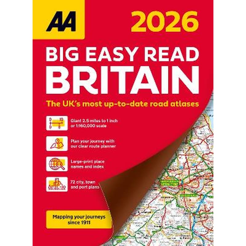 AA Big Easy Read Atlas Britain 2026