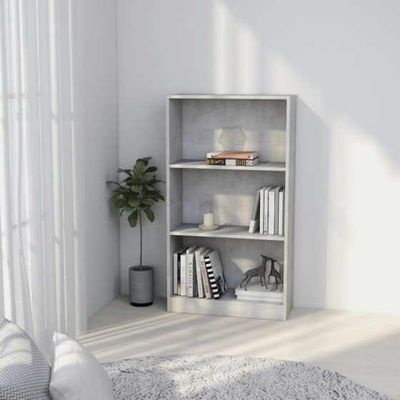 Βιβλιοθήκη VidaXL από Μοριοσανίδα 60x24x109 cm - Γκρι image 2
