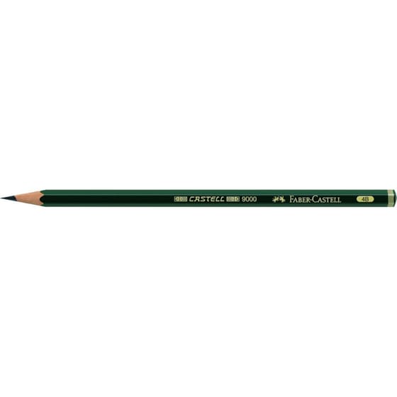 Μολύβι Σχεδίου Faber Castell 9000/4B Πράσινο image 0