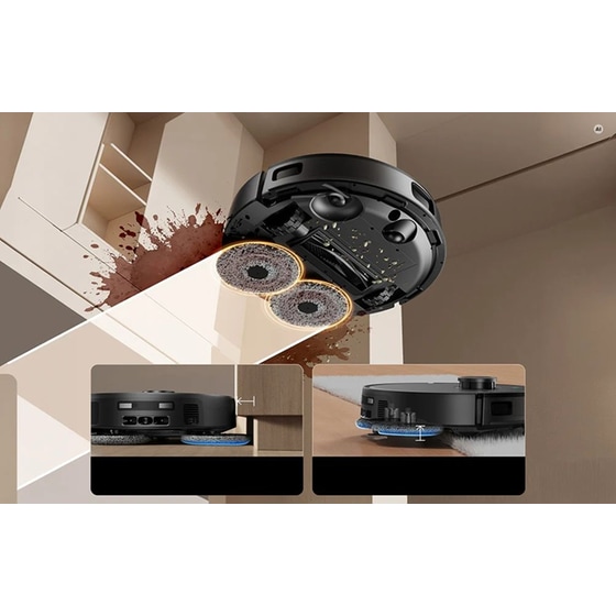 ULTENIC MX50 για Σκούπισμα και Σφουγγάρισμα Μαύρο/Γκρι Σκούπα Ρομπότ image 2