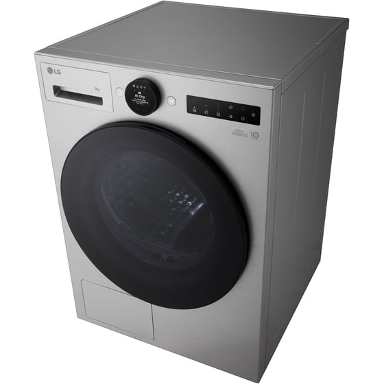 LG RHX7009TSB 9 kg με Αντλία Θερμότητας Ασημί Στεγνωτήριο Ρούχων image 7