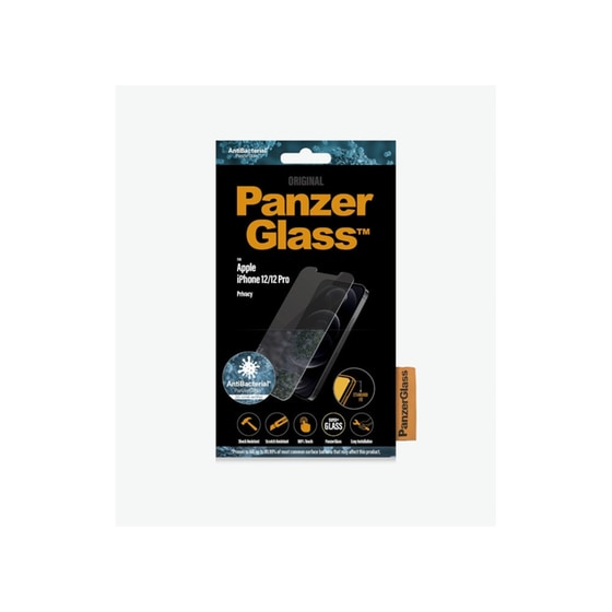 Προστατευτικό οθόνης Apple iPhone 12 Mini - Apple iPhone 12/ 12 Pro - PanzerGlass Privacy Black image 2