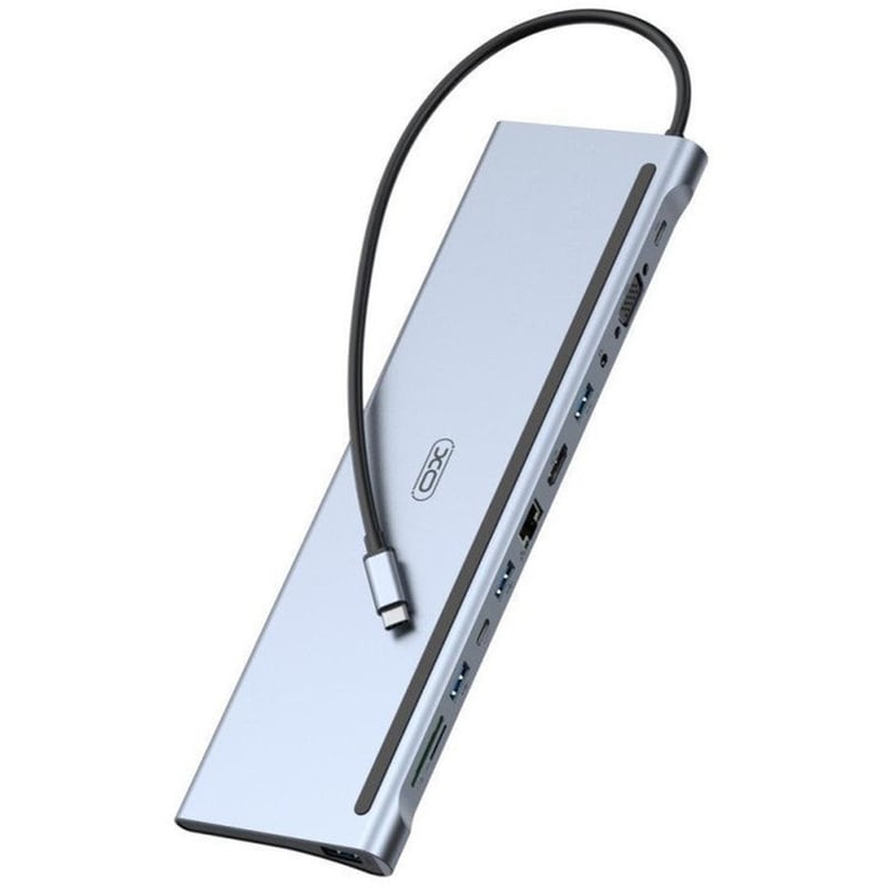 USB Hub XO HUB010  USB-C με 10+ θύρες - Γκρι