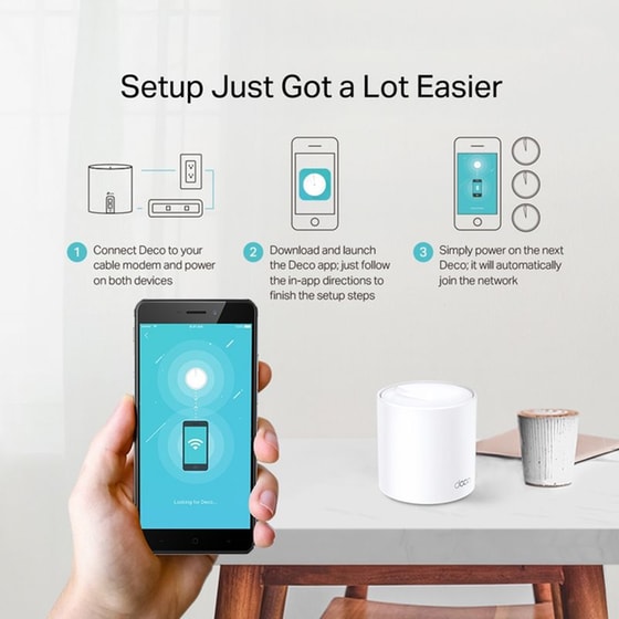 TP-Link Deco X20 AX1800 Whole Home Mesh Wi-Fi 6 Dual Band (2.4 & 5 GHz) 1201 Mbps (1-pack) image 3
