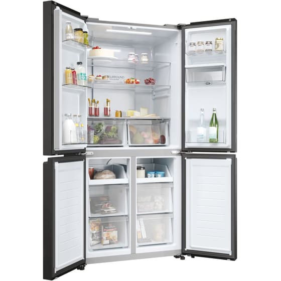 HAIER HCR3818EWPT Total No Frost 463 Lt Μαύρο Ψυγείο Ντουλάπα image 3