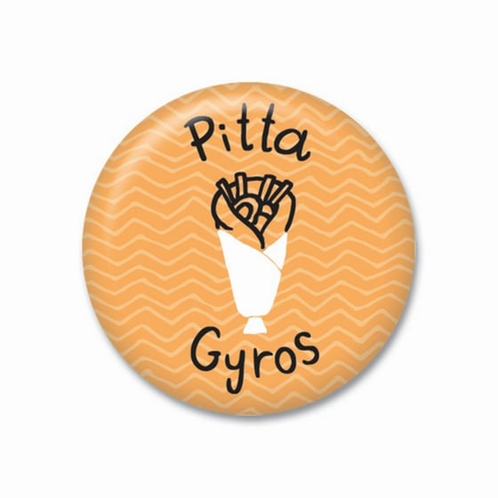 Μαγνήτης GNF Thinkofme Small Pitta Gyros - Κίτρινο image 0