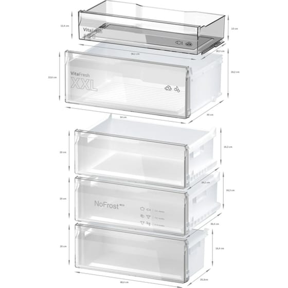 BOSCH KGN492IDF Full No Frost 440Lt Brushed Steel Antifinger Ψυγειοκαταψύκτης image 9