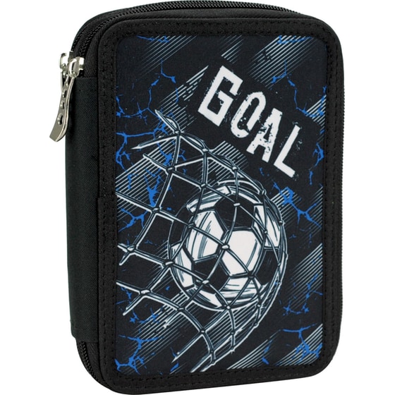 Κασετίνα Παραλληλόγραμμη Γεμάτη Goal Διπλή image 1