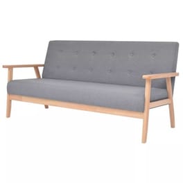 Τριθέσιος Καναπές Vidaxl 158x67cm - Ανοιχτό Γκρι