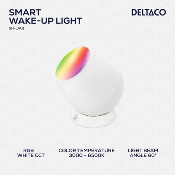 Έξυπνο Φωτιστικό Deltaco SH-LA01 Dimmable - Ρυθμιζόμενο Λευκό/RGB image 2