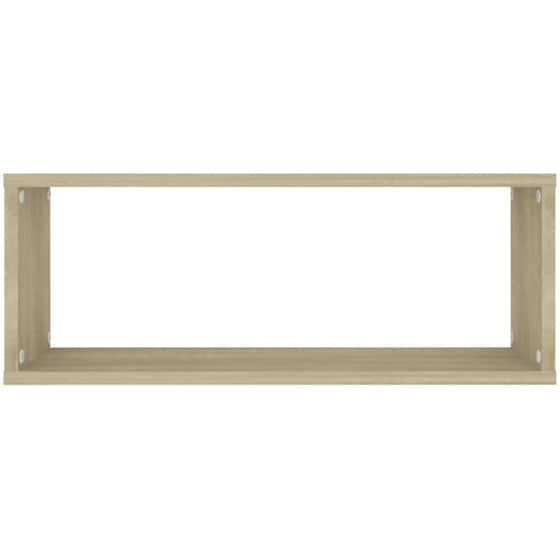 Ράφια Τοίχου VidaXL από Μοριοσανίδα 60x15x23 cm 6 Τμχ - Sonoma/ Μπεζ image 3