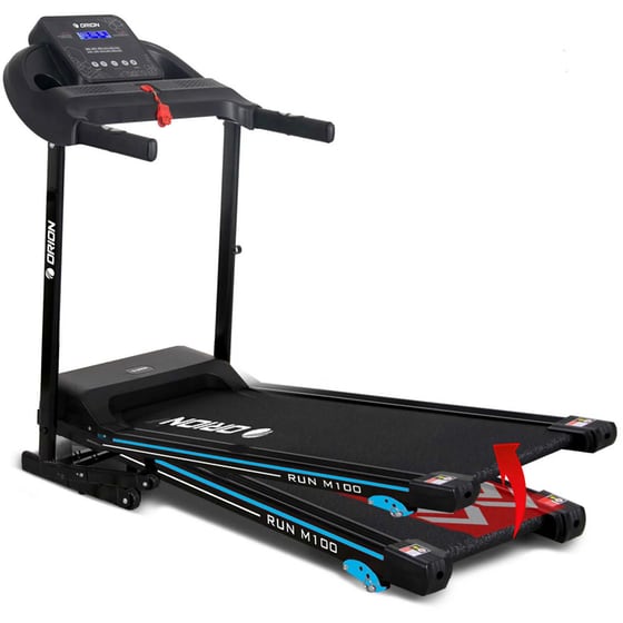Ηλεκτρικός Διάδρομος Γυμναστικής Orion Run M100 Smart 1.0 HP - Μαύρο/ Μπλε image 2