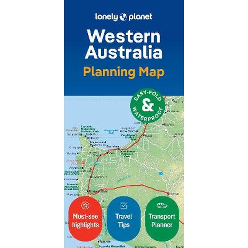 Lonely Planet Western Australia Planning Map