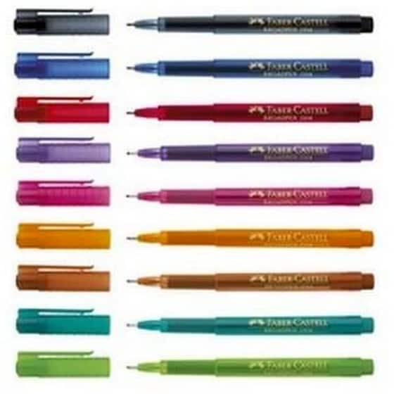 Μαρκαδόρος Γραφής Faber Castell Fineliner Broadpen 0.8mm Magenta image 1