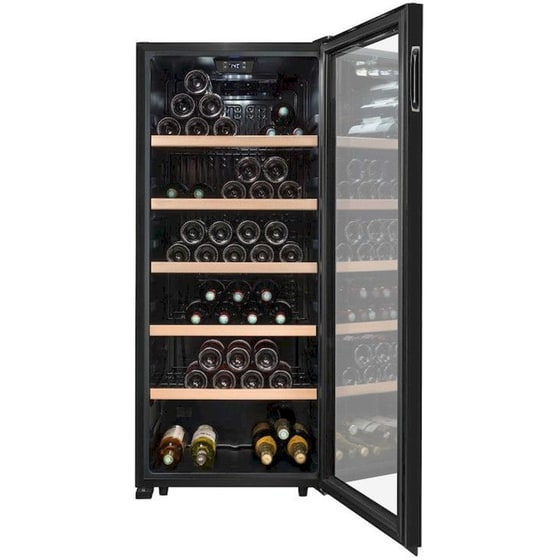 LA SOMMELIERE LS117BLACK για 121 Μπουκάλια Μαύρο Συντηρητής Κρασιών image 3