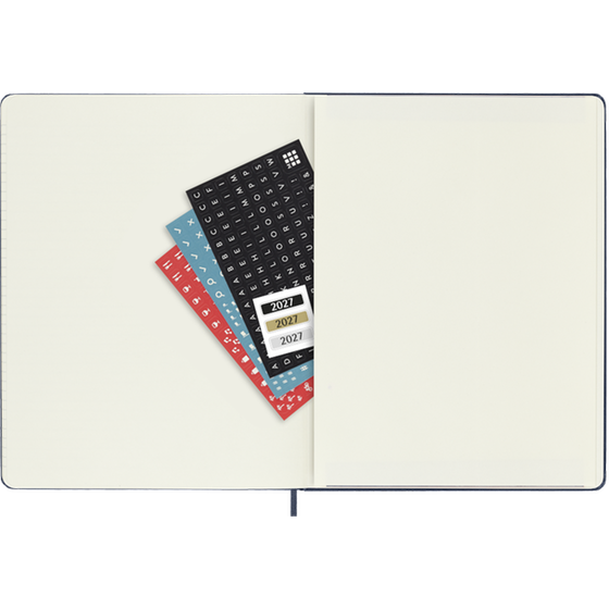 Ημερολόγιο Εβδομαδιαίο 2027 Moleskine 12M XL Hardcover Μπλε image 4