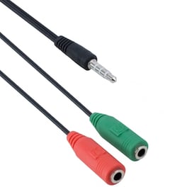 Αντάπτορας Ήχου 3.5mm Μ Σε 2x3.5mm F 20сm, Detech