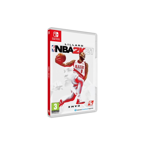 Nintendo Switch 2019 Neon Blue/Neon Red & NBA 2K21 Bundle image 4