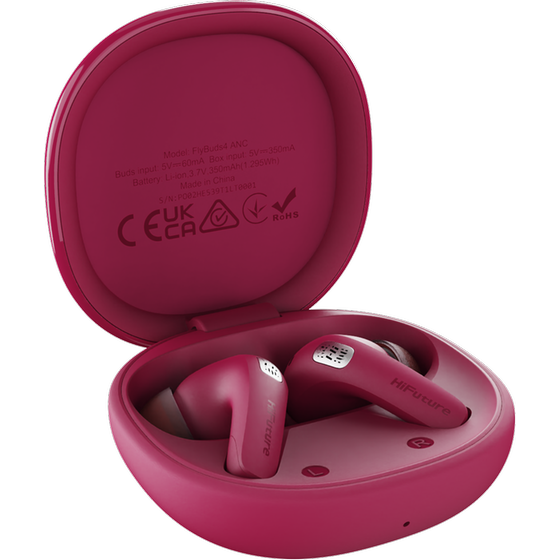 Ακουστικά Bluetooth HiFuture FlyBuds4 AI - Hot Pink image 2
