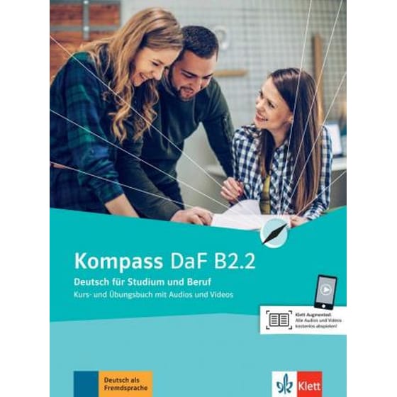 Kompass DaF B2.2 Kurs - und Ubungsbuch (+ Audios + Videos) image 0