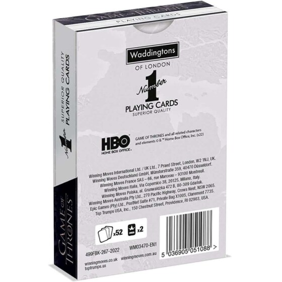 Τράπουλα Game of Thrones Waddingtons Number 1 Playing Cards image 3