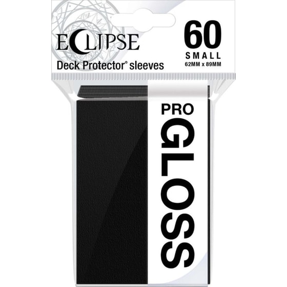 Ultra Pro Small Card Sleeves Gloss Jet Black 60 Τμχ image 0