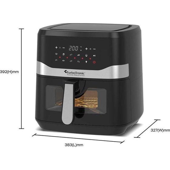 TURBOTRONIC TT-AF7W με Αποσπώμενο Κάδο 1600 W 7.5 L Μαύρο Φριτέζα Αέρος image 7