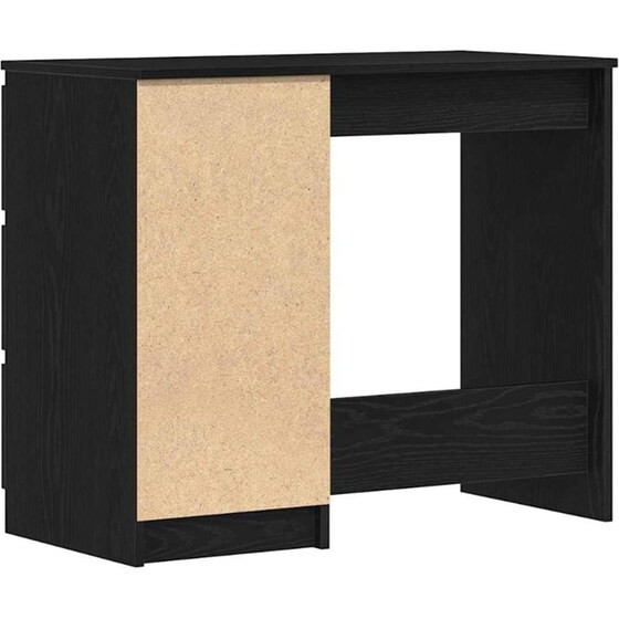 Γραφείο VidaXL από Επεξεργασμένο Ξύλο 90x45x76 cm - Μαύρη Δρυς image 6