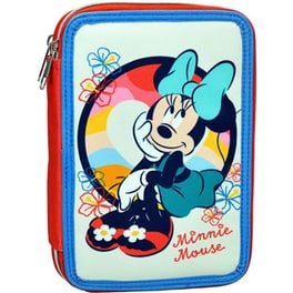 Κασετίνα Παραλληλόγραμμη Γεμάτη Gim Minnie Boho Surf