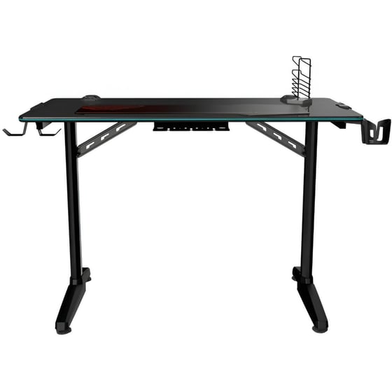 Γραφείο Gaming Eureka Ergonomic ERK-GIP-44B από Carbon Fiber 112x60cm - Μαύρο image 6